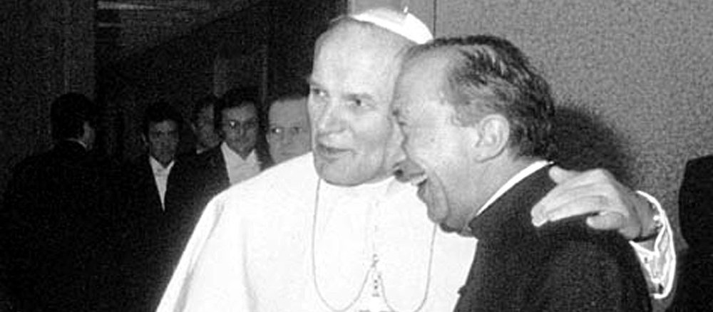 Johannes Paul II. und Luigi Giussani