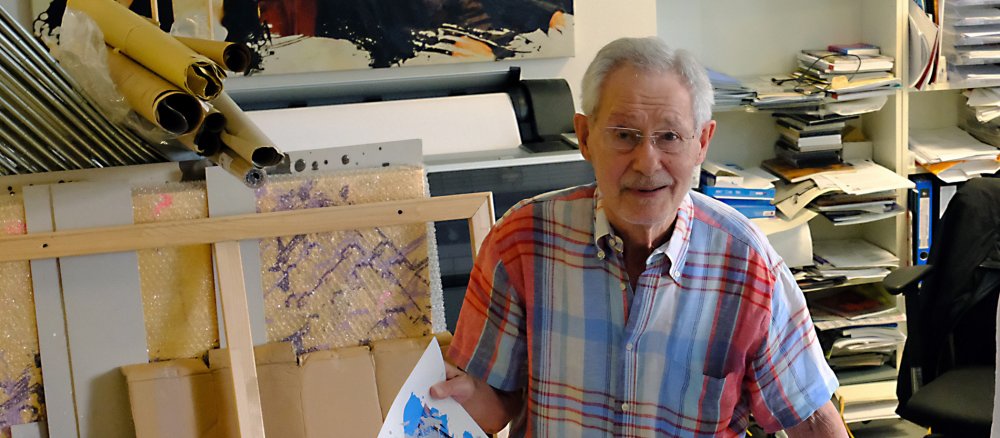 Hans-Jürgen Kuhl in seinem Atelier