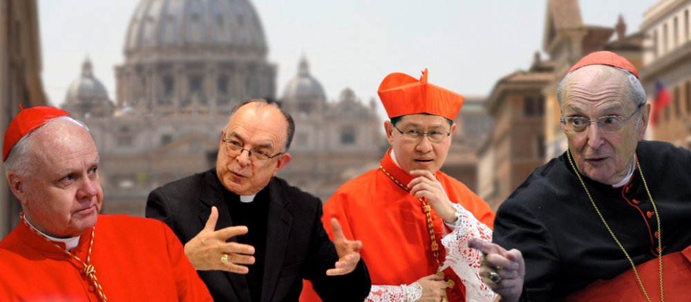 Kollage von den Papstwählern 2013