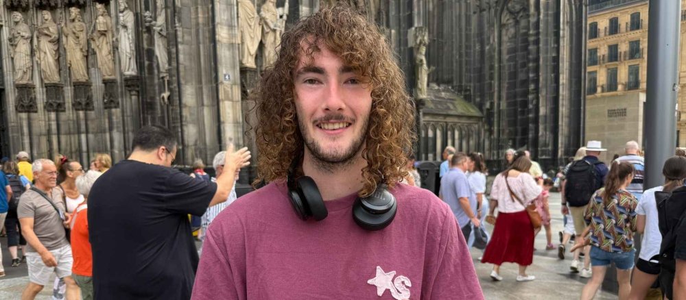 Der Tourist Chris am Kölner Dom