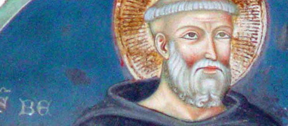 Der Heilige Benedikt von Nursia, Gründer des Benediktinerorden.