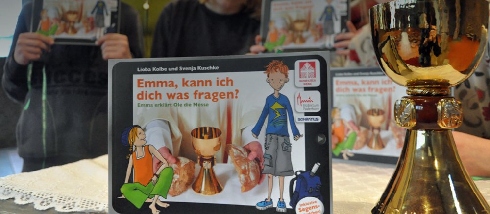 Abbildung des Buches "Emma, kann ich dich was fragen?" des Bonifatiuswerks.