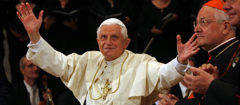Papst Benedikt XVI. bei der Regensburger Rede.