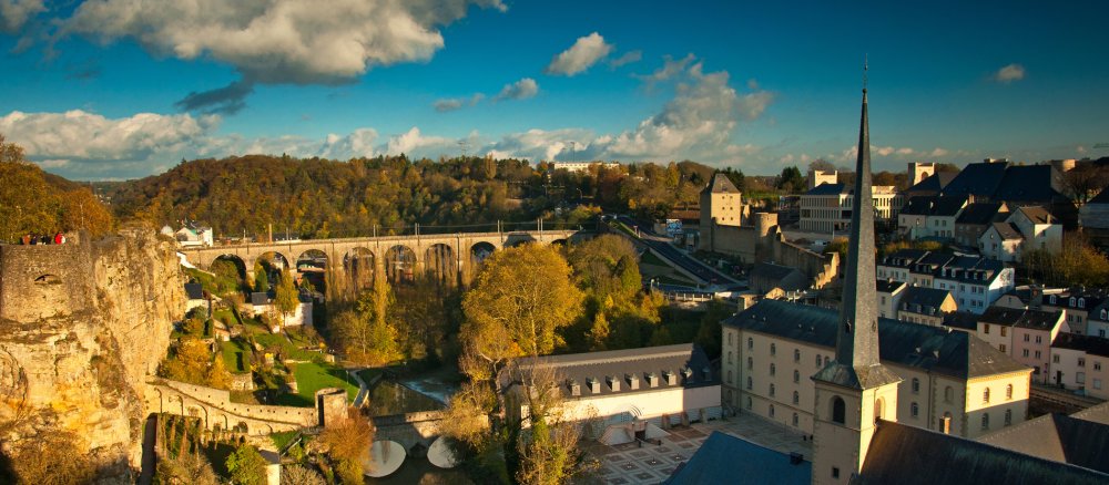 Stadtansicht von Luxemburg.