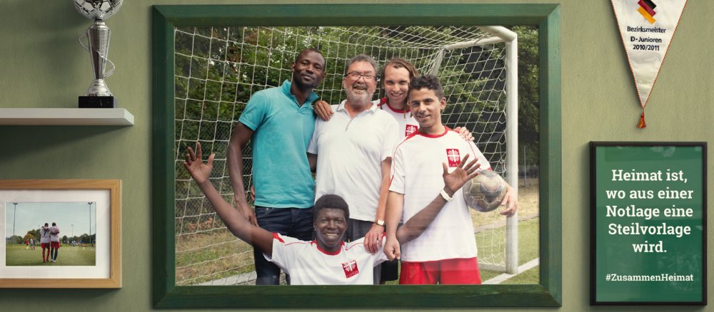 Ein Plakat der Caritas-Jahreskampagne 2017