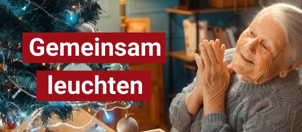 Oma feiert Weihnachten