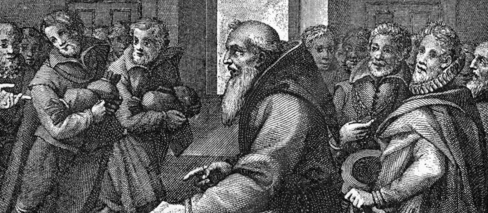 Eine Darstellung von Laurentius von Brindisi aus dem Jahr 1609.
