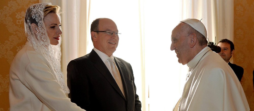 Monegassisches Fürstenpaar bei Papst Franziskus