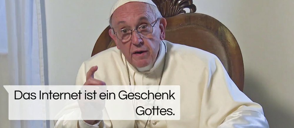 Papst Franziskus: Das Internet ist ein Geschenk Gottes