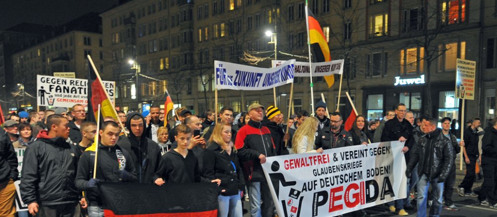 Pegida-Demo in Dresden