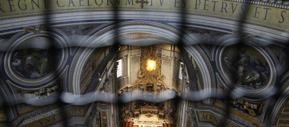 Rom, Petersdom, Kuppel, Gitter, versteckt, Vatikan