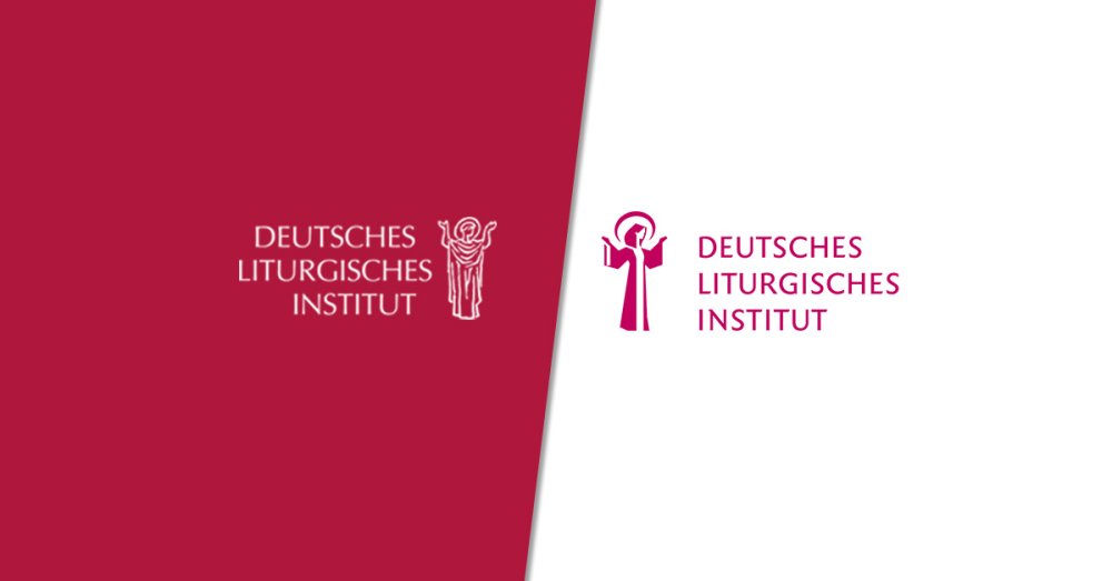 Altes Logo (l) und neues Logo des Deutschen Liturgischen Instituts nebeneinander