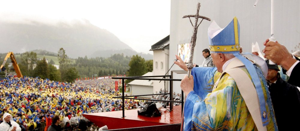 Papst Benedikt XVI. 2007 im österreichischen Wallfahrtsort Mariazell