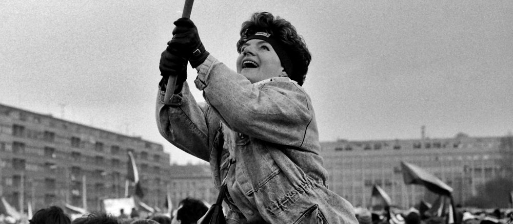 "Samtene Revolution" in der Tschechoslowakei