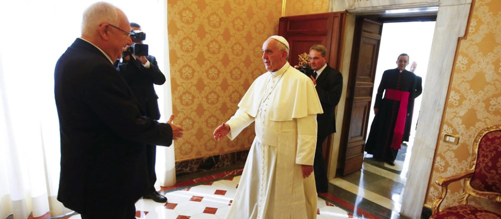 Israels Präsident Reuven Rivlin besucht den Papst.