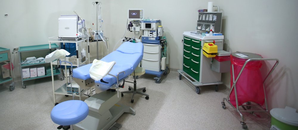 Ein Gynäkologenstuhl in einer Zagreber Klinik.