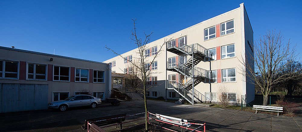 Das Ende Januar 2014 eröffnete neue Asylbewerberheim im sächsischen Hoyerswerda.