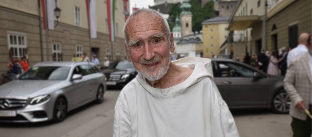 David Steindl-Rast im August 2024 in Salzburg