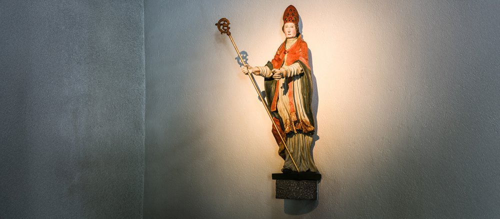 Figur des heiligen Engelbert I. von Köln am 6. Juni 2018 in Köln.