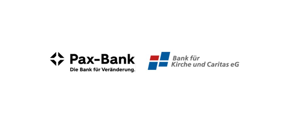 Logos zweier Kirchenbanken