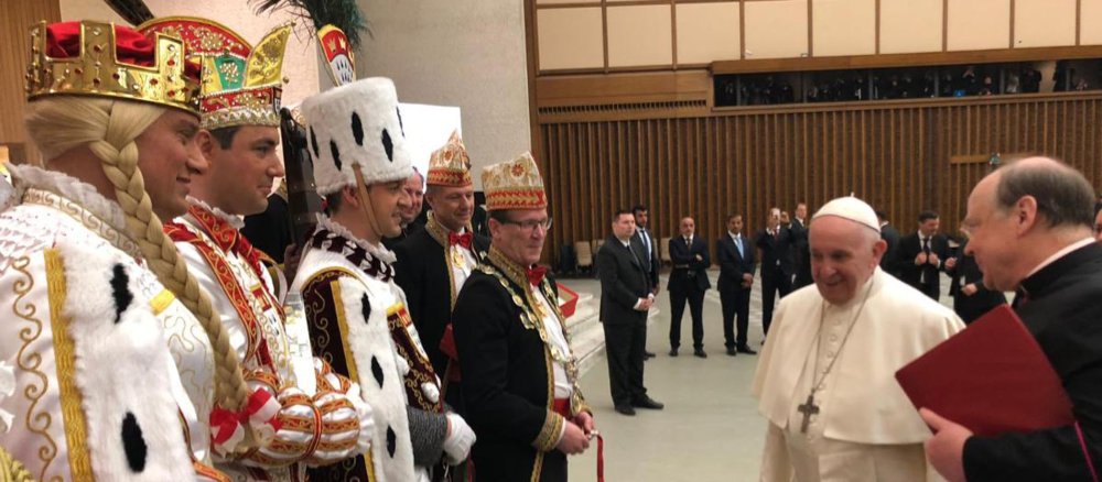Dreigestirn trifft Papst