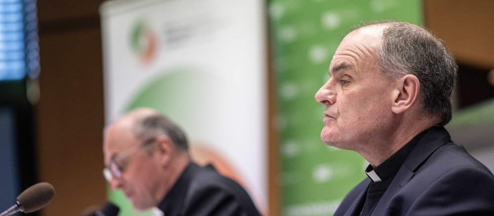 Ivo Muser, Bischof der Diözese Bozen-Brixen, bei einer Pressekonferenz zum Missbrauchsgutachten