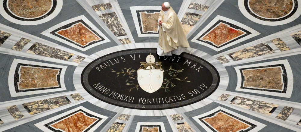 Pope Francis in St Peter's Basilica