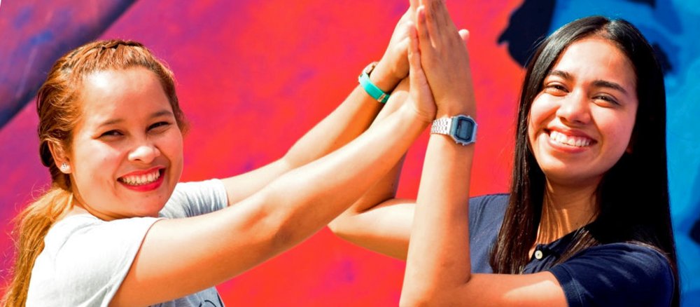 Ingrid Ganuza und Ana Colocho aus El Salvador
