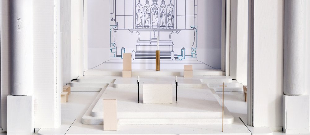 Entwurf für den neugestalteten Altarraum im Eichstätter Dom