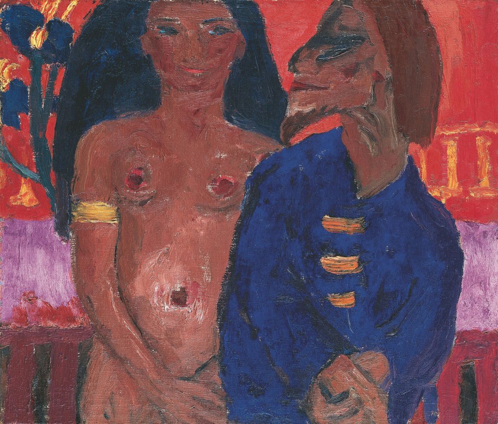 Emil Noldes Gemälde "Josephs Versuchung" aus dem Jahr 1921.