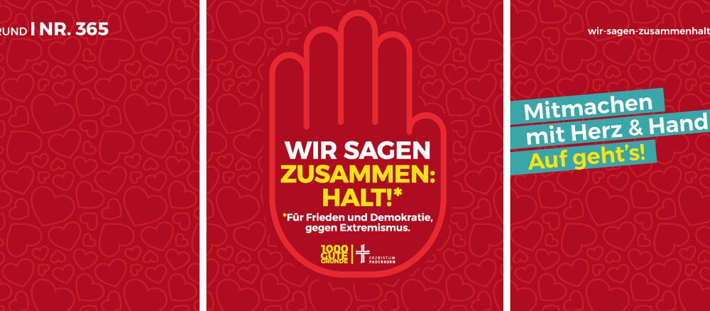 Logo der Mitmach-Kampagne "Wir sagen zusammen: Halt!"