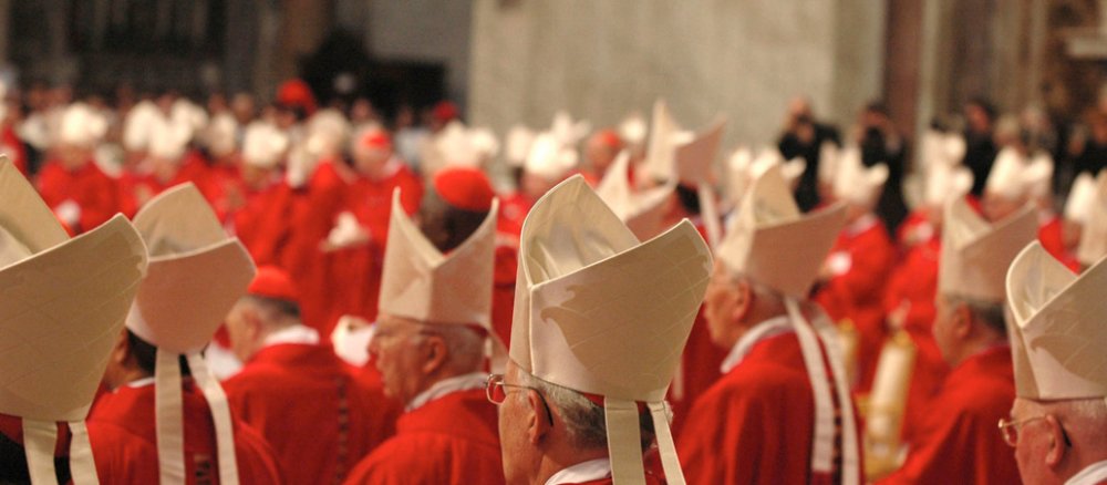 Eröffnungsgottesdienst für das Konklave am 18. April 2005 im Petersdom in Rom.