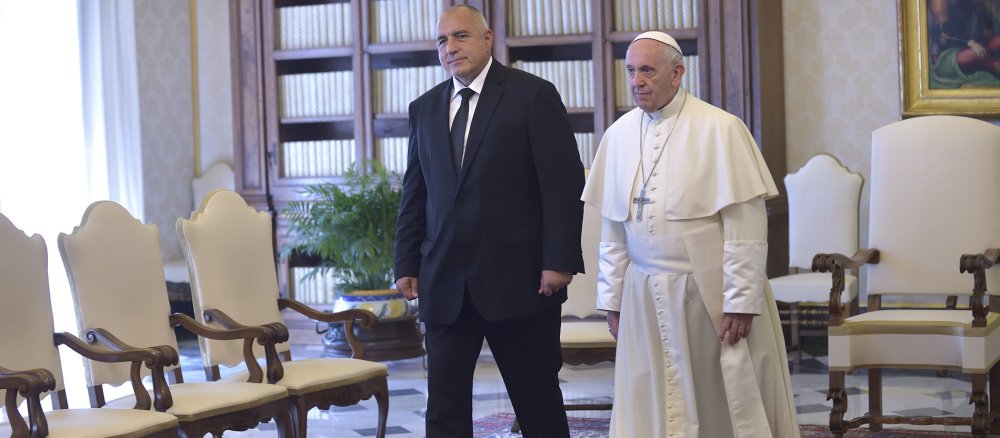 Bojko Borissow und Papst Franziskus