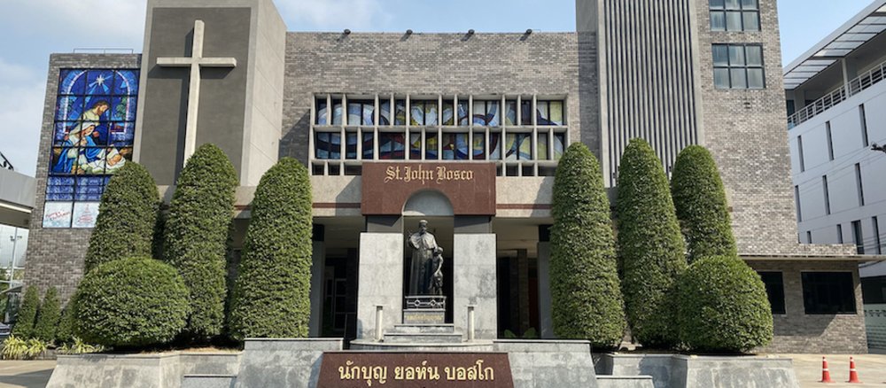 Die katholische Don-Bosco-Kirche in Bangkok
