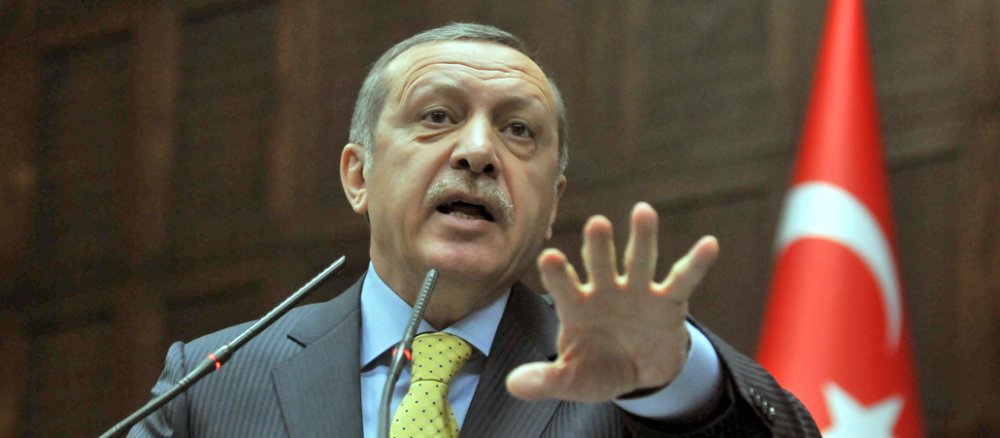 Der türkische Ministerpräsident Recep Tayyip Erdogan bei einer Rede im türkischen Parlament.
