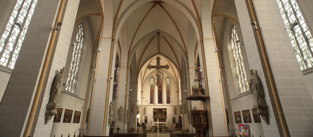 Innenansicht der Pfarrkirche Sankt Johann in Osnabrück