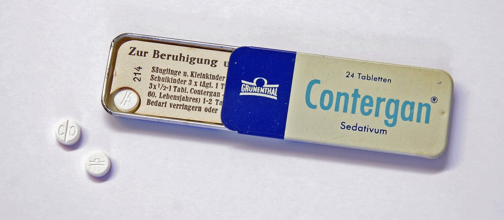 Eine Packung Contergan-Tabletten