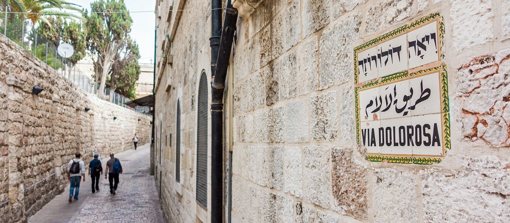 Die Via Dolorosa in Jerusalem