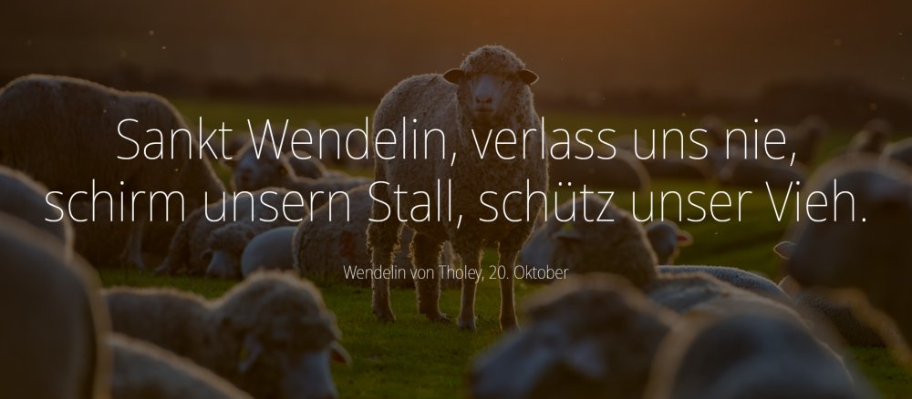 Wendelin Bauernregeln