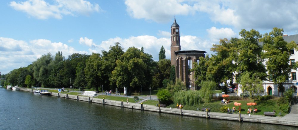 Der Ort Brandenburg an der Havel mit seinem Dom, einem Meisterwerk ‚Norddeutscher Backsteingotik‘.