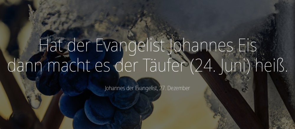 Johannes Bauernregeln