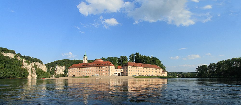 Das Kloster Weltenburg liegt malerisch an der Donau.