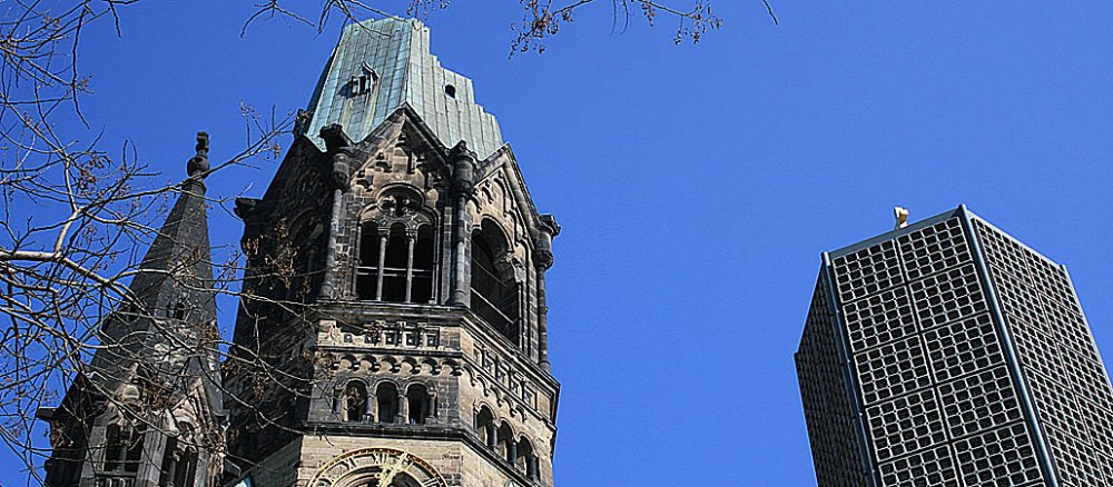 Die Kaiser-Wilhelm-Gedächtniskirche in Berlin.