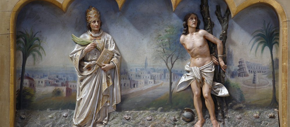 Viele Sebastian-Kirchen sind auch Fabian geweiht