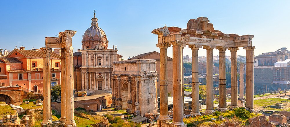 Das Forum Romanum in Rom.