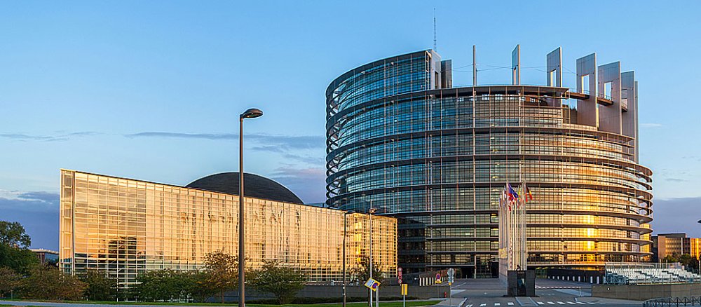 Das Europäische Parlament in Straßburg.