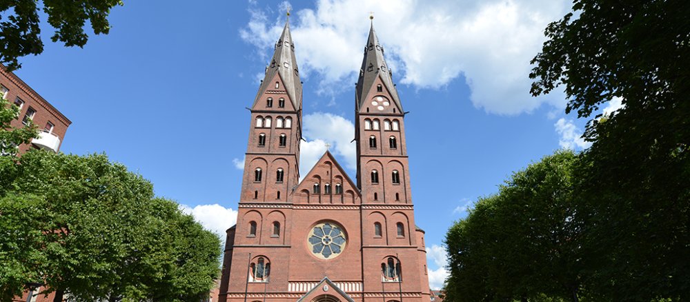 Der Mariendom in Hamburg.
