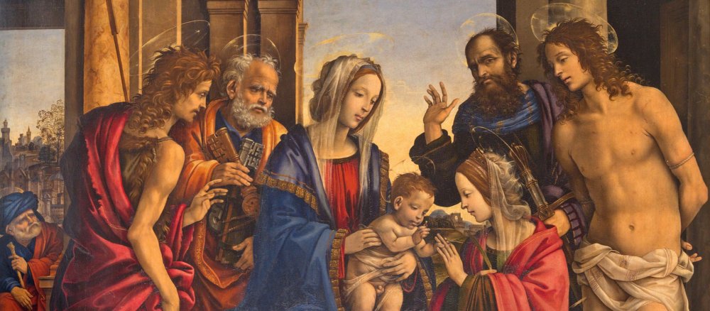 "Die mystische Vermählung der Katharina von Alexandrien"