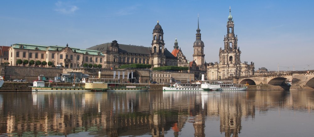 Die Hofkirche in Dresden.