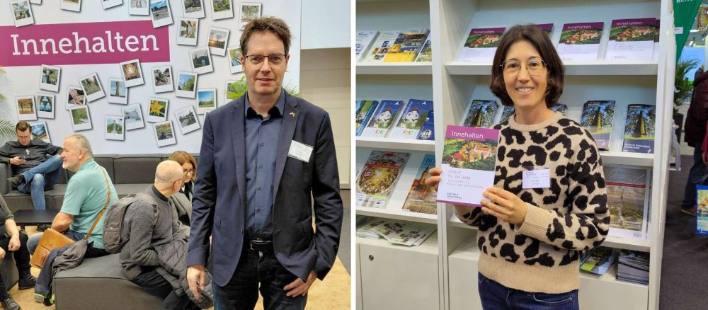 Achim Wicker und Verena Ernst verantworten in der Diözese Rottenburg-Stuttgart den Bereich "Kirche und Tourismus".